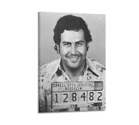 PSSEUB Póster decorativo de Pablo Escobar, lienzo decorativo para pared e imagen artística moderna para decoración de dormitorio familiar, 60 x 90 cm