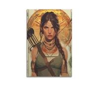 PSSEUB Póster decorativo de Tomb Raider Game 13, lienzo decorativo para pared e imagen artística moderna para decoración de dormitorio familiar, 20 x 30 cm