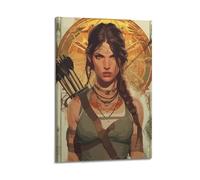 PSSEUB Póster decorativo de Tomb Raider Game 13, lienzo decorativo para pared e imagen artística moderna para decoración de dormitorio familiar, 20 x 30 cm