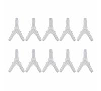 Pssopp 10 conectores de tubo de aire para acuario, accesorios de manguera suaves, conector tipo Y, válvula de aire tipo Y de 3 vías (4,8 mm)