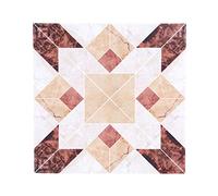 Pssopp 10 Piezas Pegatinas Espejo Adhesivas de PVC, Azulejos Decorativos Impermeables Removibles para Decoración de Sala de Estar Hogar 12x12cm (# 01)