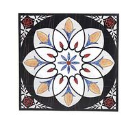 Pssopp 10 Piezas Pegatinas Espejo Adhesivas de PVC, Azulejos Decorativos Impermeables Removibles para Decoración de Sala de Estar Hogar 12x12cm (#05)