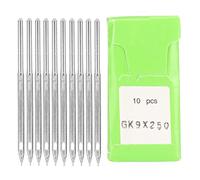 Pssopp 10 Uds. Agujas para Máquina de Coser Bordadas, Agujas para Máquina de Coser sin Rebabas de Acero Duradero para GK9 Home 5cm (GK9*250)