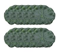 10 Unids Artificial Flotante Hoja de Loto Realista Lily Pads Paisaje Flotante Lotus Pods Acuario Tanque de Peces Agua Paisaje Decoración Estanque Decoración