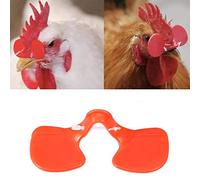 Pssopp 100 piezas de gafas antipicoteo para aves de corral, protectores de plástico para prevenir el picoteo de plumas en gallinas y faisanes