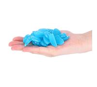 Pssopp 100 Piezas de Piedra Luminosa, Decoración Fluorescente de Poliestireno, Decoración Acuática y de Jardín para Uso Interior y Exterior (Blue)