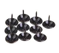 Pssopp 100 Uds Clavos de Tapicería Tachuelas Decorativas para Muebles con Cabeza Redonda Retro para sofá Cesta Artesanía Joyero Gabinete de Vino (16 * 20mm)