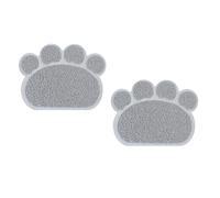 Pssopp 2 Alfombrillas para para Gatos para Control de Seguimiento, Alfombrillas para con Forma de Patas, Diseño de Bucle de PVC, Trampas de de 30 X 40 Cm, Alfombrilla Antideslizante para Cajas de 2