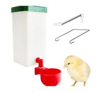 Pssopp 2 Pack Bebedero Automático para Gallinas, Taza de Agua para Pollos 1L, for Gallinero y Aves de Corral (2PCS)