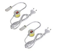 Pssopp 2 Piezas de Luces para máquina de Coser, lámpara de Cuello de Cisne para máquina de Coser LED, lámpara de luz de 30 LED con Interruptor de Base de Montaje magnético para Trabajo de Costura(EU)