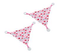 Pssopp 2 Piezas Hamaca para Reptiles para Dragones Barbudos Hamaca para Lagartos Cama de Dragón Barbudo Material de Tela Suave con Ventosa Adhesiva para Reptiles Lagartos Serpientes (Rosa Fresa