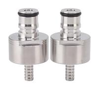 Pssopp 2 Tapas de Carbonatación de Acero Inoxidable, Tapa de Acoplamiento de CO2 para Llenado de Botellas de Pet para Agua de Jugo de Fruta de Cerveza de Soda de Carbonato