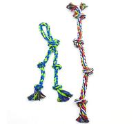 Pssopp 2 Uds Juguetes de Cuerda para Perros Grandes, Juguetes para Masticar con Cuerda para Perros de Tira y Afloja Resistentes de Algodón para Limpieza de Dientes