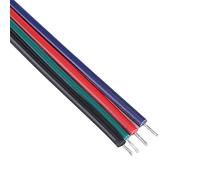 Pssopp 20 Cables Conectores de Cable de 4 Pines, Calidad de PVC, Conexión Rápida para Tiras de Luces LED RGB 5050/3528/3014, 10 Cm de Longitud, Ideal para Proyectos de Iluminación de Bricolaje (#2)