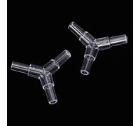 Pssopp 20PCS Conector en T de Acrílico Transparente para Acuario Bomba de Aire Conector en Forma de Y en T de Manguera de 4 Mm con Material Acrílico Resistente para Instalación