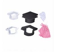 Pssopp 30 Tarjetas de Caramelo con Gorro de Graduación, Cajas de Dulces de Graduación, Tarjeta de Felicitación con Borla para Regalos de Fiesta de Celebración Universitaria 2026 (30 piezas)