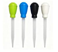 Pssopp 4 Cuentagotas para Acuario, Cambiador de Agua para Pecera de 30 Ml con Marcas de Medición para una Limpieza Precisa y Eliminación de Desechos de Peces (sifón de 45cm)