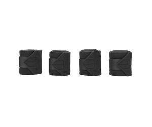 Pssopp 4 Vendas Protectoras para Piernas de de Caballo, Vendajes Protectores para Piernas Ecuestres, Forro Suave de 4,3 Pulgadas de Ancho y 9,8 Pies de Largo para de (Black)