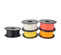 Pssopp 5 Filamentos para Impresora 3D, Paquete de Filamentos PLA Multicolor de 1,75 Mm, Paquete de Muestra de PLA para Impresión para Principiantes, Negro, Blanco, Rojo, Naranja y (Color mezclado)