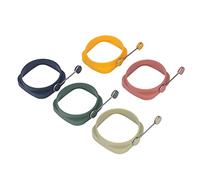 Pssopp 5 Uds Anillos de Silicona para Freír Huevos con de Aislamiento Térmico para Tortilla Panqueque Molde Antideslizante Apto para Lavavajillas