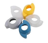 Pssopp 5 uds. Cubiertas de Perilla de Puerta de Seguridad para Bebés, Cubiertas de Manija de Puerta Antideslizantes Redondas de Material TPE, a Prueba de Niños y Agarre Seguro
