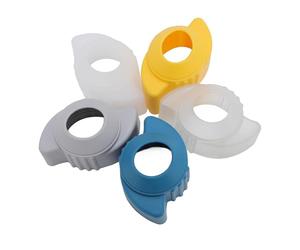 Pssopp 5 uds. Cubiertas de Perilla de Puerta de Seguridad para Bebés, Cubiertas de Manija de Puerta Antideslizantes Redondas de Material TPE, a Prueba de Niños y Agarre Seguro