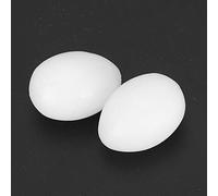 Pssopp 50 Uds. De Huevos De Paloma De Imitación De Plástico, Huevos De Ave Artificiales Realistas para Incentivar la Eclosión con Material Lavable Reutilizable Duradero (Huevo Falso sólido)