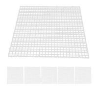Pssopp 6 Piezas Divisores de Rejilla para Tanque de Peces de Acuario Placas de Filtro de Caja de Aislamiento Diseño de Empalme Modular Flexible para Bloqueo de Medios de Filtro de Fondo (Claro)