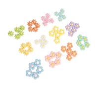 Pssopp 60 Cuentas de Resina de Flores Color Mixto, Decoraciones Livianas y Resistentes, Versátiles, Desatar su Imaginación con el Ambiente la Naturaleza para Artesanías Bricolaje, Clips Cabello,