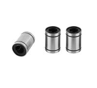 Pssopp 8 Uds LM10UU Buje de Rodamiento de Bolas de Movimiento Lineal Acero Doble Sellado 10mm para Proyectos CNC de Impresora 3D