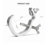 Pssopp Abrazadera de Luz de Escenario de 10 Piezas, Abrazaderas de Armadura de Aleación de Aluminio, Capacidad de Carga de 44 Lb para Luces de DJ y Cabezales Móviles