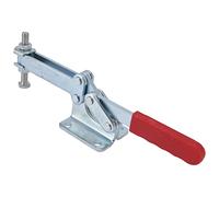 Pssopp Abrazadera de Palanca Abrazadera Horizontal de Liberación Rápida Herramienta de Barra de Empuje y Tracción para Soldadura Reparación de Jigging, Bloqueo Ergonómico, Sujeción Precisa, Diseño