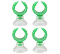 Pssopp Abrazaderas de Tubo de aerolínea de Tanque de Peces Acuario Tanque de Peces Copa de succión Clips Aerolínea Soportes de Tubos Abrazaderas (Dia 14.6mm-Verde)