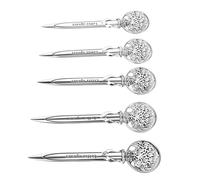 Pssopp Abrecartas Sword Abrecartas de 5 Piezas, Cortadora de Correo Manual de Aleación de Zinc Liviana, Herramienta de Corte de Papel, Herramienta Abierta para Oficina, Hogar, Escuela, Suministros