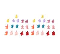 Pssopp Accesorios de Aseo para Mascotas, Pinzas para el Pelo con Lazo de Resina y Pinzas de Metal para Perros y Gatos, Ideales para Fiestas Uso Diario