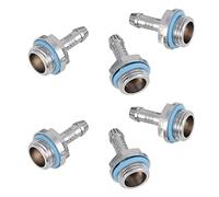 Pssopp Accesorios de Púas de Refrigeración por Agua para PC, Conectores de Rosca G1 Cromados de 4, 5,5 Mm, 7, Mm, 9,2, 11 para Constructores de GPU de CPU con Circuito de Refrigeración Líquida (7,2