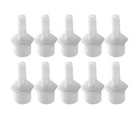 Pssopp Accesorios de Púas para Manguera, Conector Adaptador de Plástico, Rosca de 1/2 Pulgada, para Conexión de Bomba de Agua de Acuario (8mm)