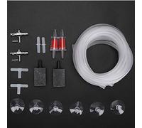 Pssopp Accesorios para Bomba de Aire de Acuario Divisor de Válvula de Aire de 3 Vías con Control de Flujo Ajustable y Ventosas para Tubo de Línea Aérea de 4 Mm Tubo de Oxígeno para (Preparar Comida
