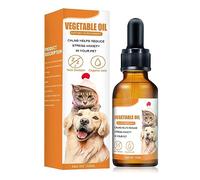 Pssopp Aceite Esencial Calmante Orgánico para Perros con Apoyo Natural para la Relajación de Mascotas para la Ansiedad, Ladridos, Estrés en Viajes, Suministros para Mascotas (White)