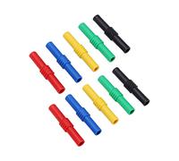 Pssopp Acoplador Tipo Banana Aislado de 4 Mm con Conector Banana Chapado, Chapado en Latón de PVC, Tecnología para Inversores, Equipos Industriales, Electrónica Nan