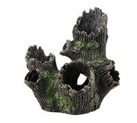 Pssopp Acuario Driftwood Decoraciones Sinkable Fish Tank Artificial Resina Hollow Árbol Tronco Ornamento Fish Plant Hábitat Decoración Madera Decoración (ST-004A)