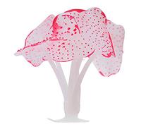 Pssopp Acuario Simulación de Silicona Artificial Coral Efecto resplandeciente Decoración de la Planta Adorno para Acuario de Agua Dulce Marino Acuario(Rosa)