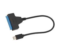 Pssopp Adaptador a USB 3.1 Tipo C, Cable Convertidor SSD ABS de 30 Cm, UASP Plug and Play de 6 Gbps para Copia de Seguridad HDD SSD de 2,5 Pulgadas en Teléfono con Tableta Portátil Tipo C