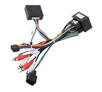 Pssopp Adaptador de Arnés de Cableado de Audio Estéreo de 16 Pines, Caja de Bus CAN de Radio de Metal de Goma ABS, Cable de Radio de Coche Plug and Play para Host para Malibu Regal 2008 a 2015