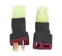 Pssopp Adaptador de Conector T Macho a Mini, Plástico de, Fácil de Soldar, Conexiones de Batería RC
