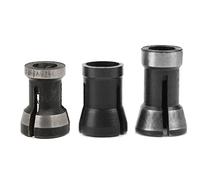 Pssopp Adaptador de Mandril de 3 Uds para Carpintería, Pinza de Acero de Alta Velocidad con Tamaños de 6 a 8mm para Máquina de Grabado y Fresa