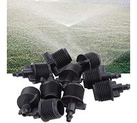 Pssopp Adaptador de Tubo de Púas para Riego por Goteo, Plástico, Rosca Externa de 1,2 Pulgadas para Manguera Capilar de 4 Mm y 7 Mm, Paquete de 10 para Césped, Jardín, Invernadero, Riego por