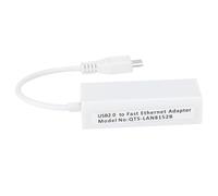 Pssopp Adaptador Ethernet Micro USB a RJ45 Tarjeta de Red USB 2.0 de 10 Mbps con Negociación Automática y Control de Flujo IEEE 802.3X para Servidor Doméstico 1.3 W