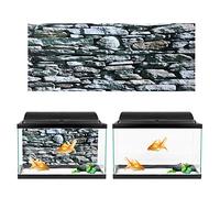 Pssopp Adhesivo de Fondo para Acuario, Adhesivo de PVC para Fondo de Pecera, 4 Tamaños, 61x30cm, 61x41cm, 91x50cm, 122x50cm, Impermeable, No Tóxico, con Imagen de Paisaje Realista para (61 * 41CM)