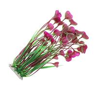 Pssopp Adorno de Hierba de Agua de Plástico Planta de Corales Artificiales, 40 Cm Adorno de Hierba de Agua de Plástico Planta de Acuario de Simulación Real para Pecera Decoración de Peceras y (Wine